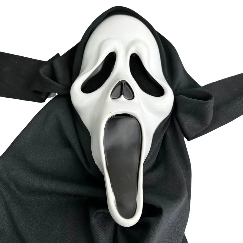 Easter Unlimited Scream Ghost Face Mask 2013 Black White Hooded